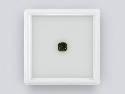 Verdelite tourmaline cushion cut 0.55 carats photo