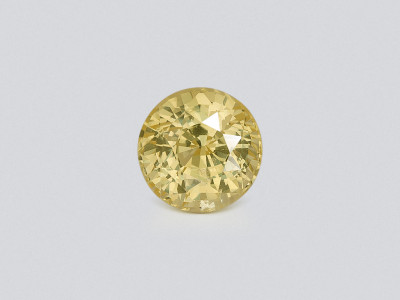 Unheated yellow sapphire round cut 1.99 carats, Sri Lanka photo