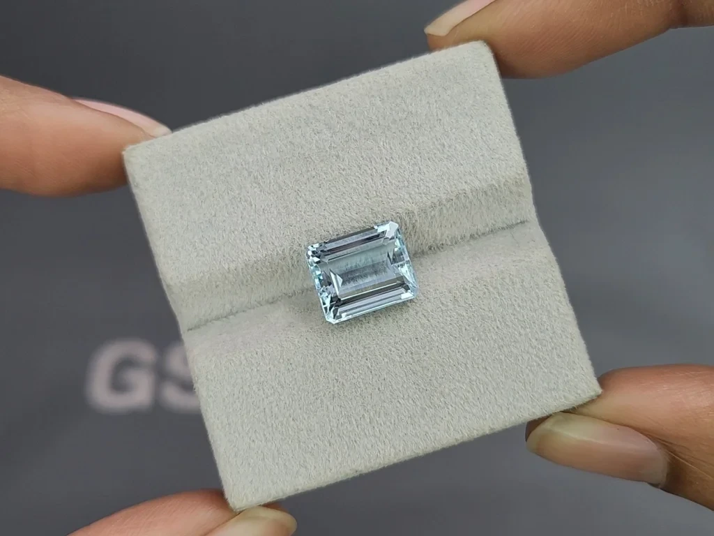 Aquamarine octagon cut 3.98 carats, Madagascar  Image №4
