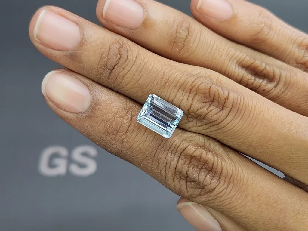 Aquamarine octagon cut 3.98 carats, Madagascar  Image №2