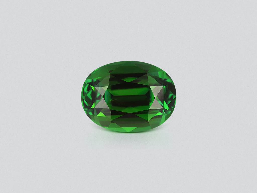 Chrome tourmaline oval cut, 4.34 carats, Tanzania Image №1