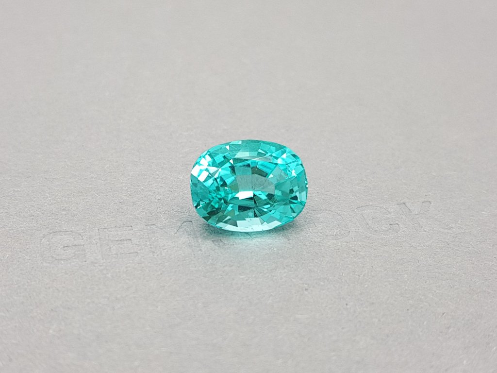 Clear Neon Blue Green Paraiba Oval Cut 8.94 ct Image №2