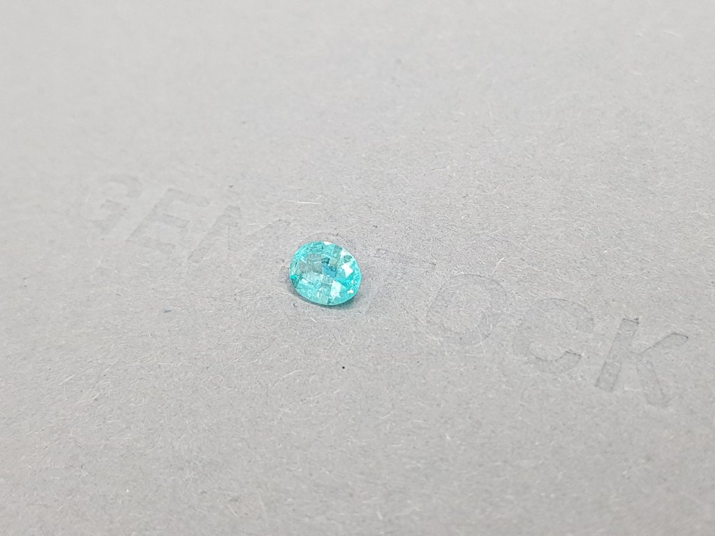 Vibrant blue paraiba 0.42 ct oval cut Image №3