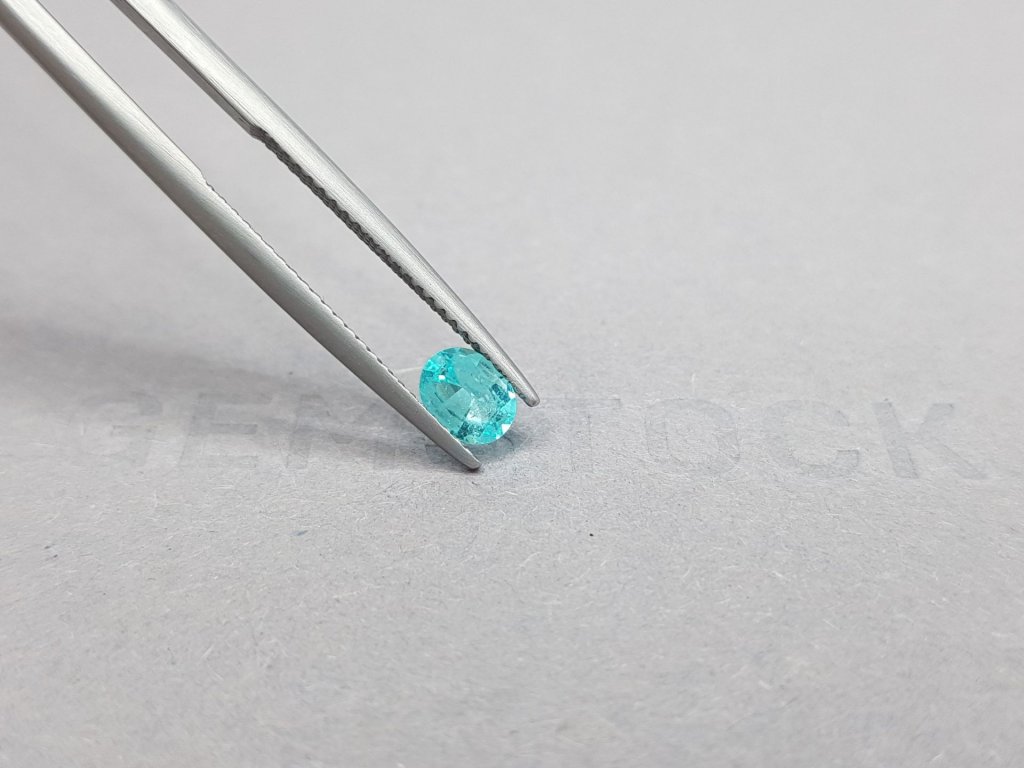 Vibrant blue paraiba 0.42 ct oval cut Image №4