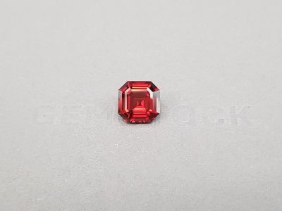 Bright orange-red octagon cut garnet 4.30 ct, Madagascar photo