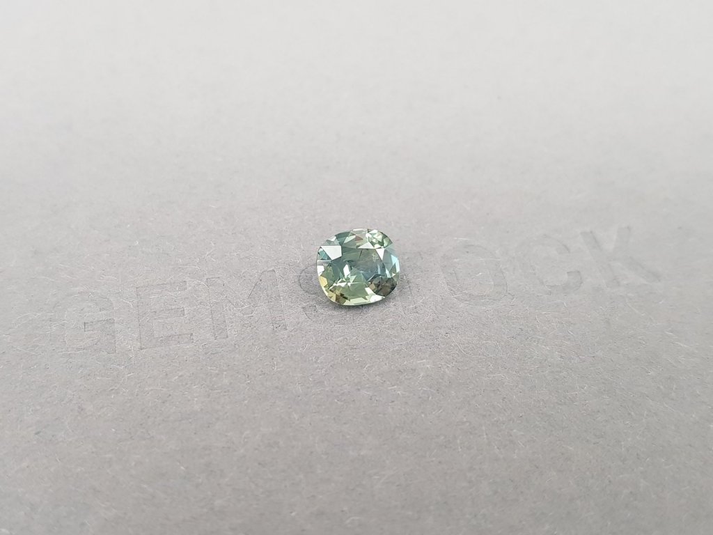 Untreated teal cushion cut sapphire 1.28 ct, Madagascar Image №2