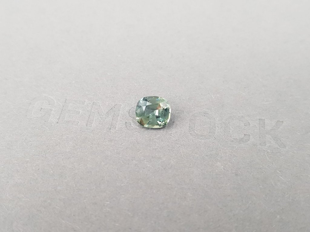 Untreated teal cushion cut sapphire 1.28 ct, Madagascar Image №3