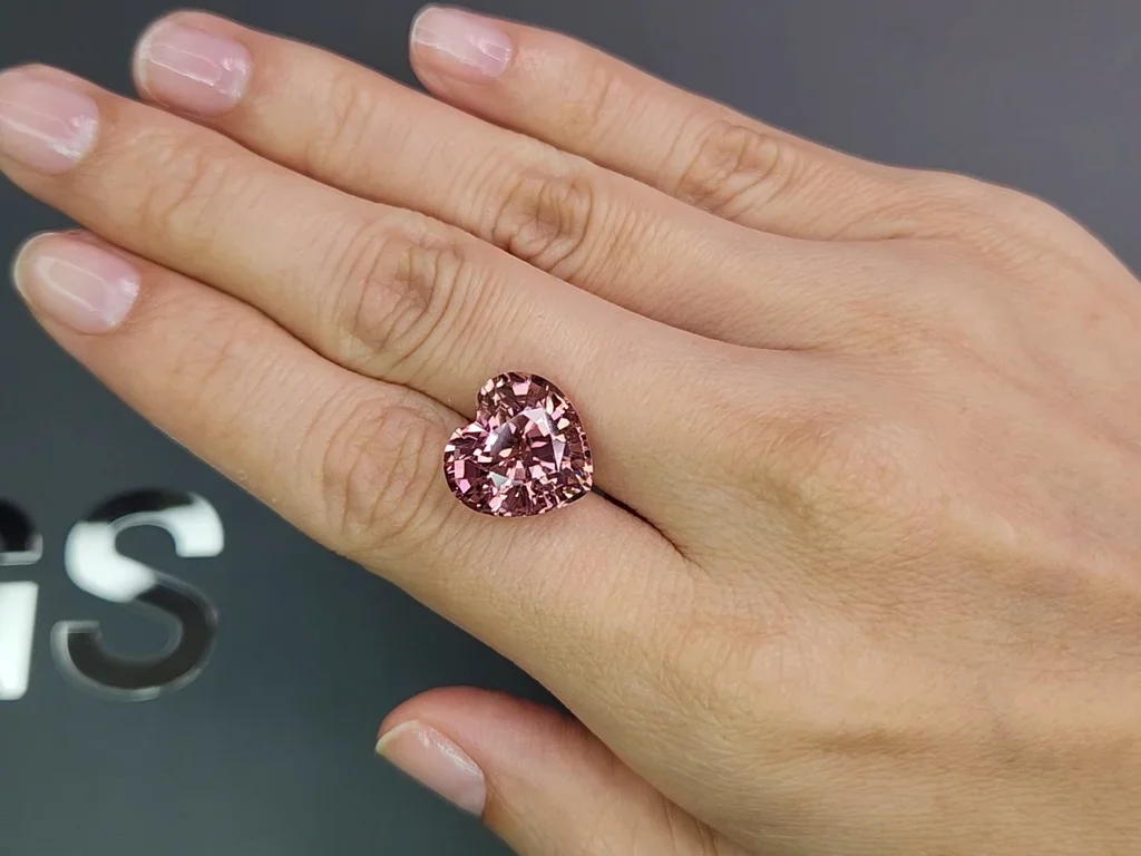 Pink rubellite tourmaline in heart shape 10.32 carats Image №2