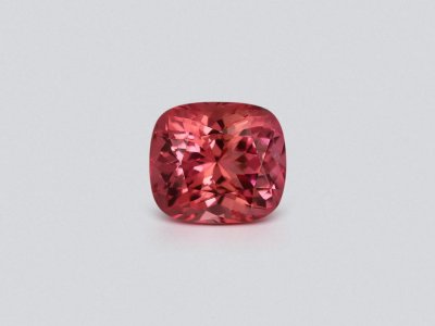 Pink-orange cushion cut tourmaline 3.15 carats, Africa photo