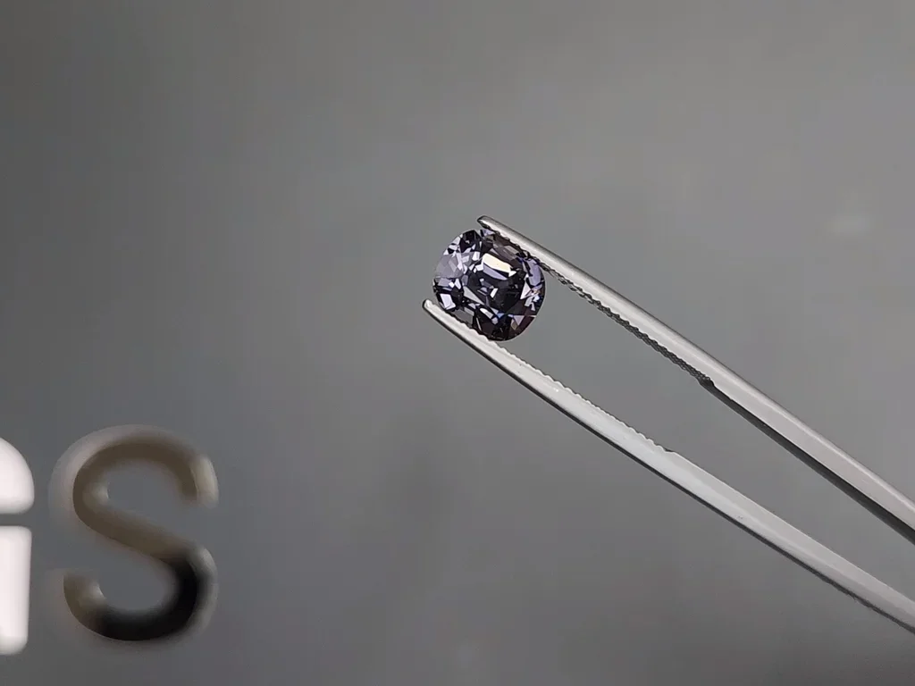 Gray spinel in cushion cut 2.27 carats Image №3