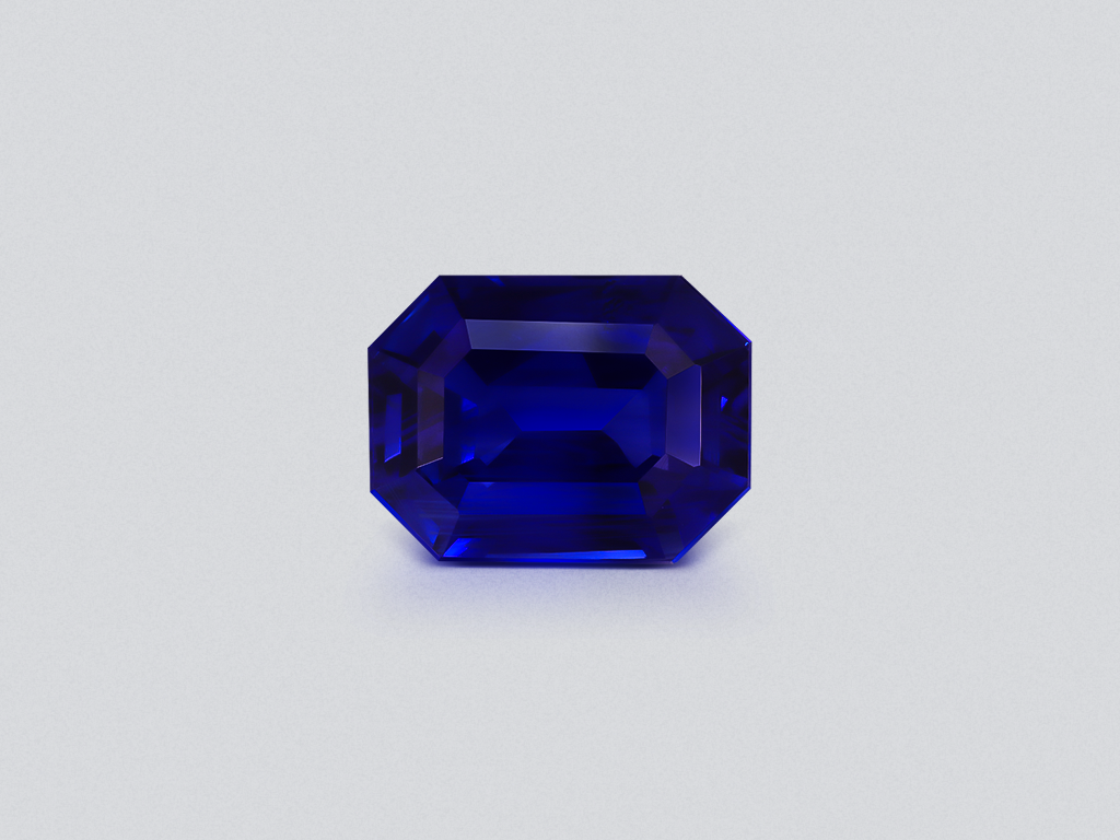 Sapphire Royal Blue octagon cut 3.14 carats, Sri Lanka  Image №1