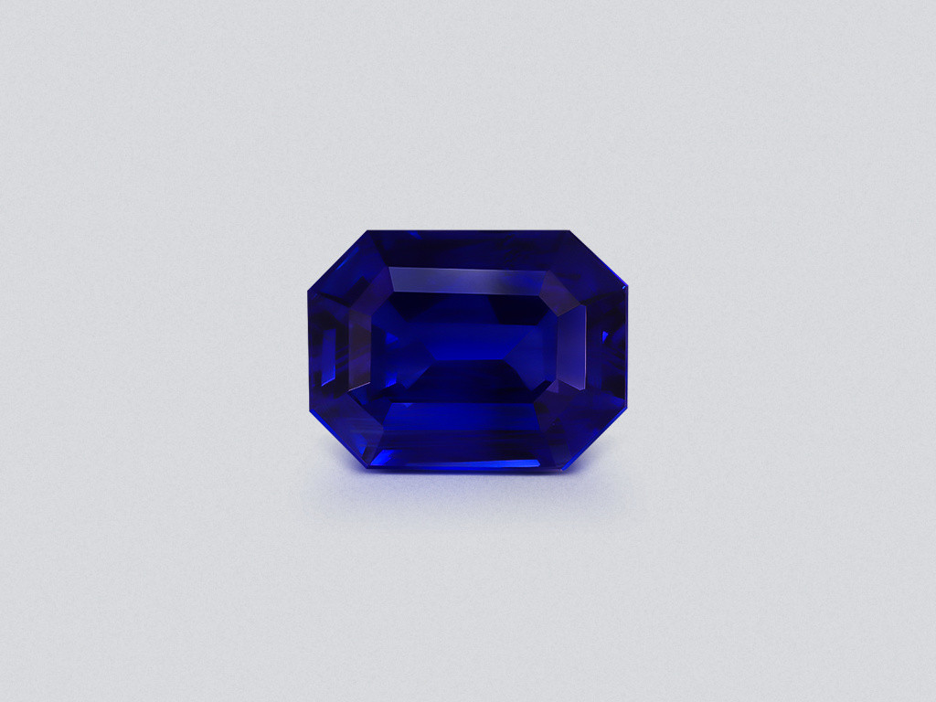 Sapphire Royal Blue octagon cut 3.14 carats, Sri Lanka  Image №1