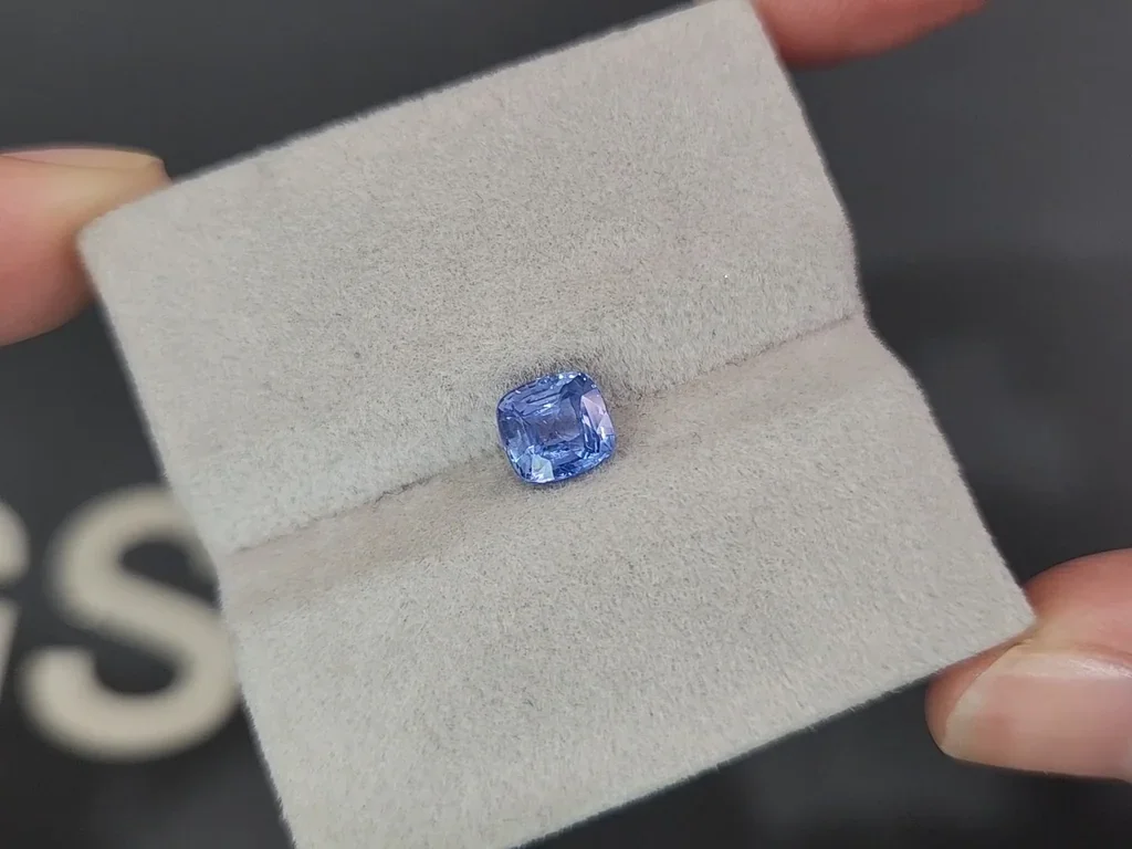 Unheated sapphire Pastel Blue cushion cut 1.54 carats, Sri Lanka  Image №4