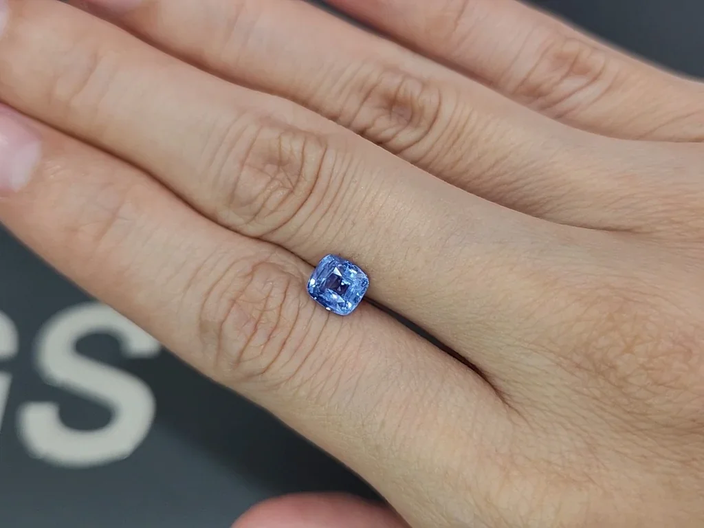 Unheated sapphire Pastel Blue cushion cut 1.54 carats, Sri Lanka  Image №2