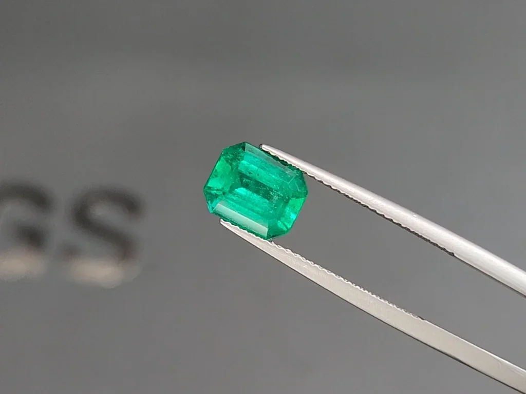 Emerald Vivid green octagon cut 2.55 carats, Colombia Image №3