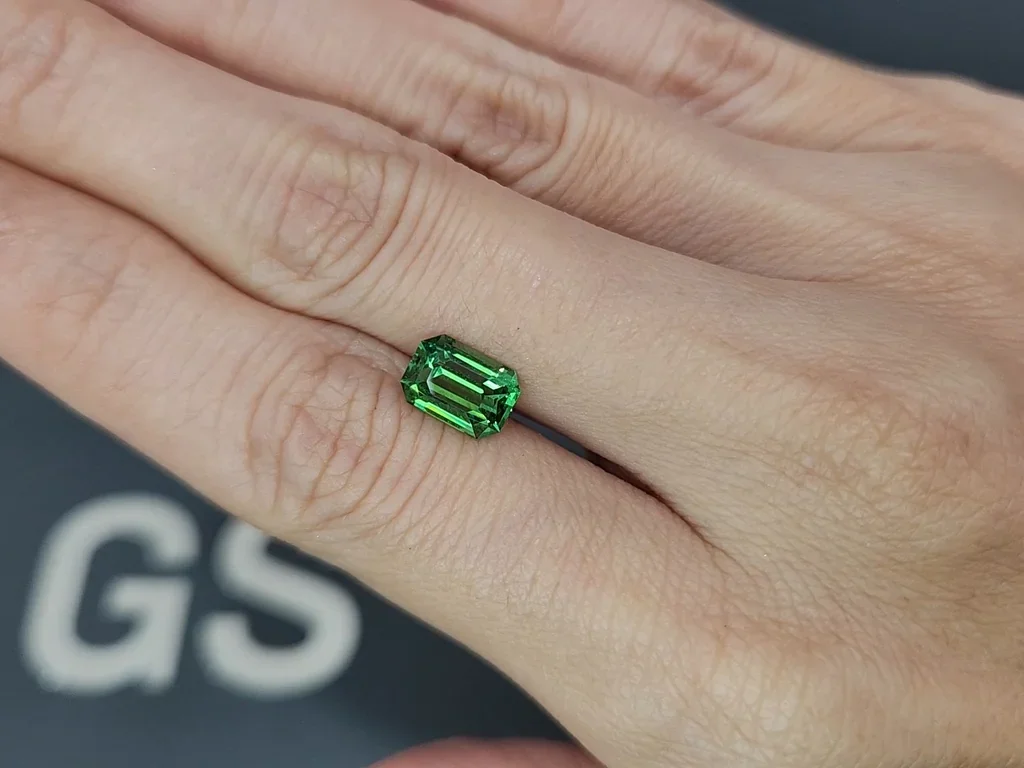 Garnet tsavorite octagon cut 2.26 carats, Tanzania  Image №2