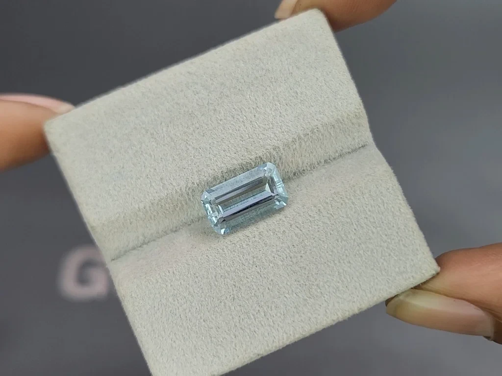 Aquamarine octagon cut 2.73 carats, Madagascar  Image №4