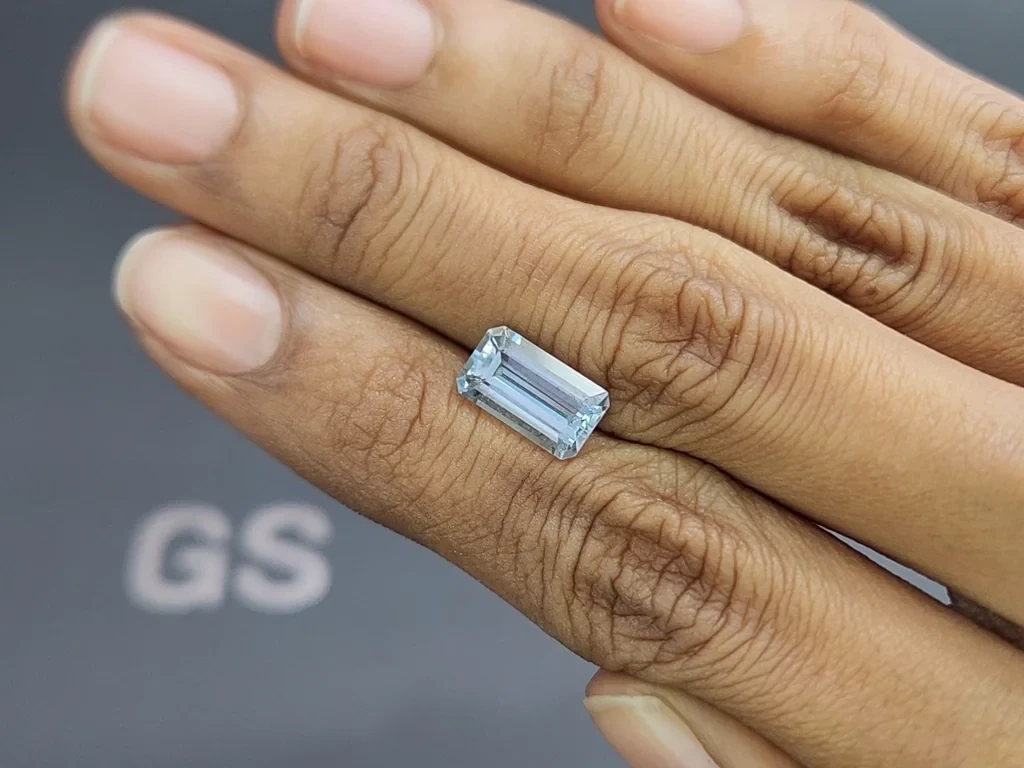 Aquamarine octagon cut 2.73 carats, Madagascar  Image №2