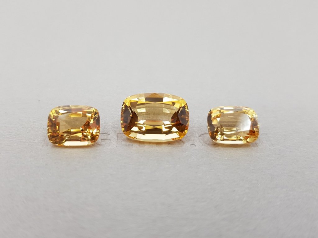 Set of Brazilian Imperial topazes 11.22 ct Image №2