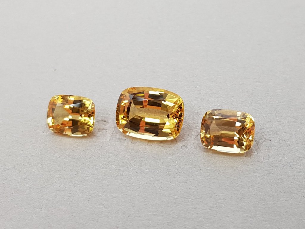 Set of Brazilian Imperial topazes 11.22 ct Image №3