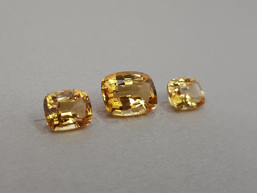 Set of Brazilian Imperial topazes 11.22 ct Image №4