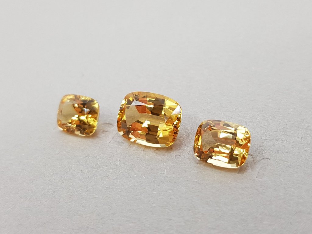 Set of Brazilian Imperial topazes 11.22 ct Image №5