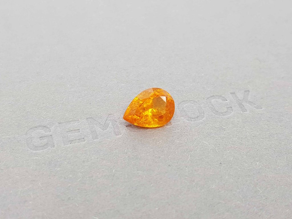 Pear cut Fanta Spessartine 3.61 ct, Nigeria, GFCO Image №2