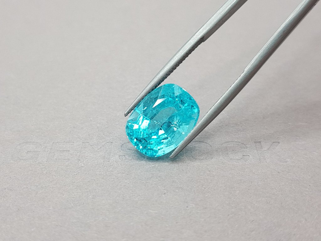 Intense neon blue paraiba 8.64 ct Image №4