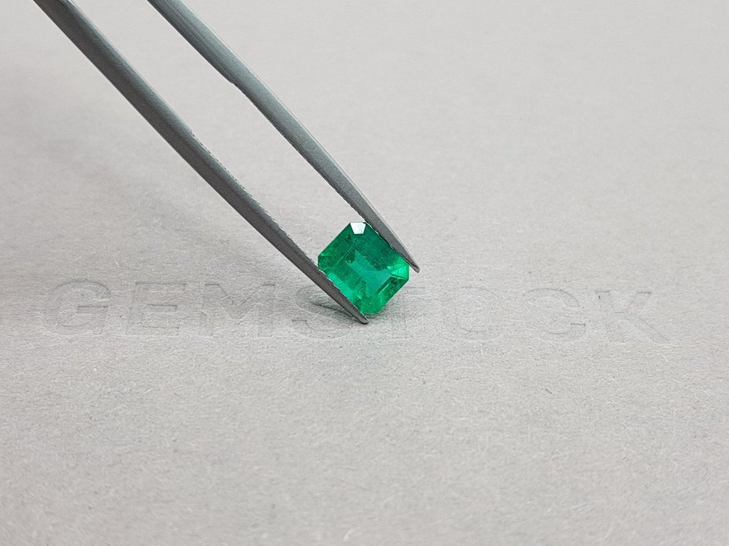 Vivid Green emerald octagon shape 0.89 ct Colombia Image №5