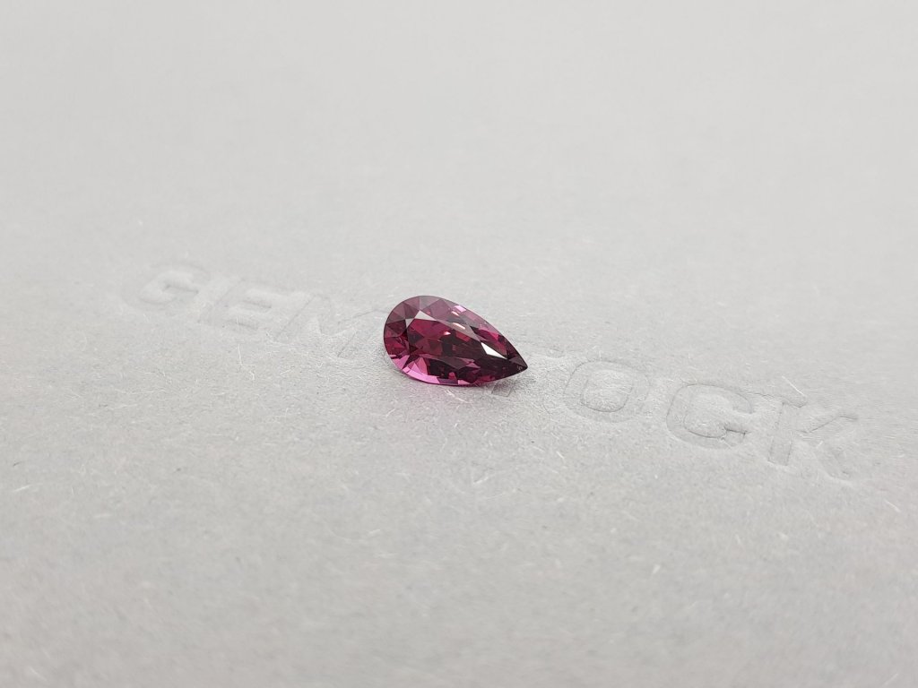 Purple rhodolite garnet pear cut 1.56 carats, Sri Lanka Image №4