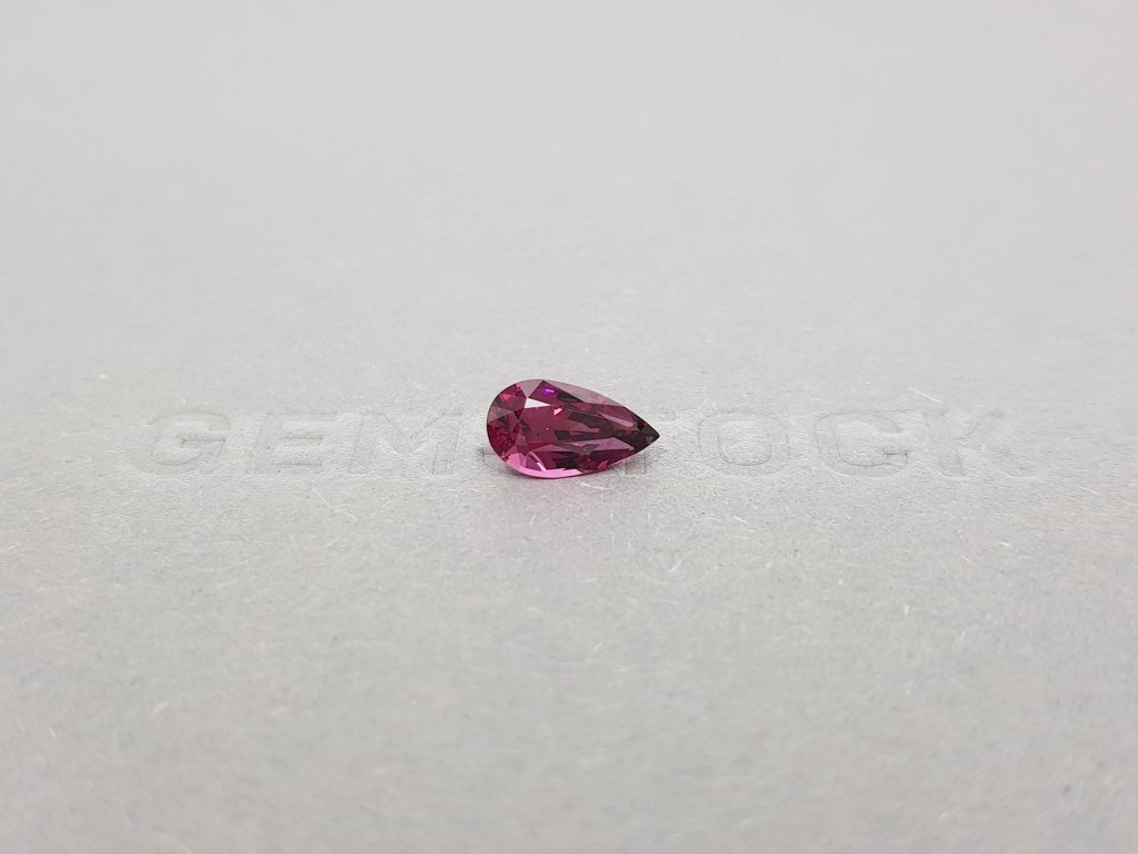 Purple rhodolite garnet pear cut 1.56 carats, Sri Lanka Image №2