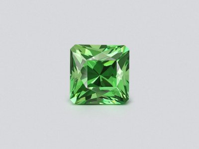 Intense green tsavorite garnet in radiant cut 1.64 carats, Tanzania photo