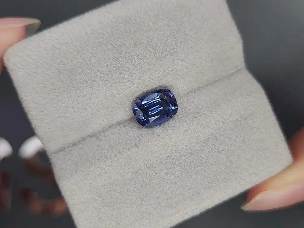 Blue spinel in cushion cut 1.75 carats Image №4