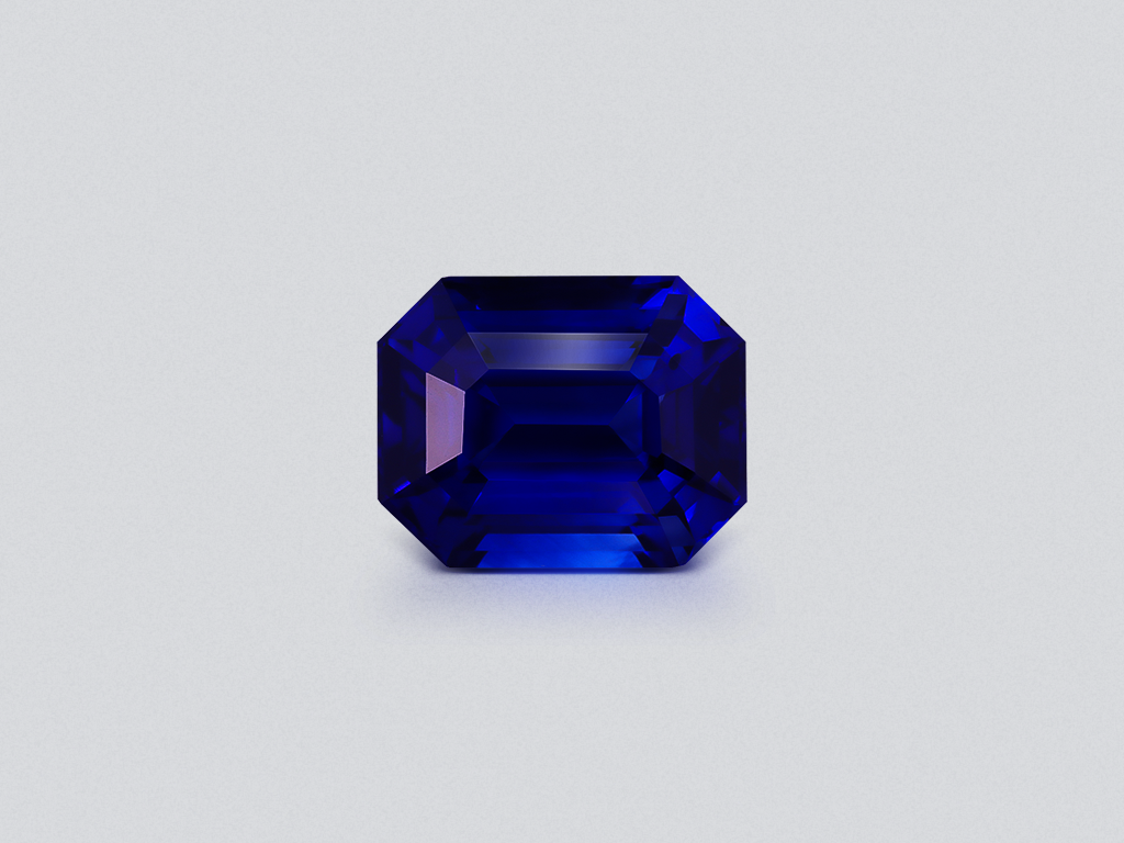 Sapphire Royal Blue octagon cut 5.97carats, Sri Lanka  Image №1