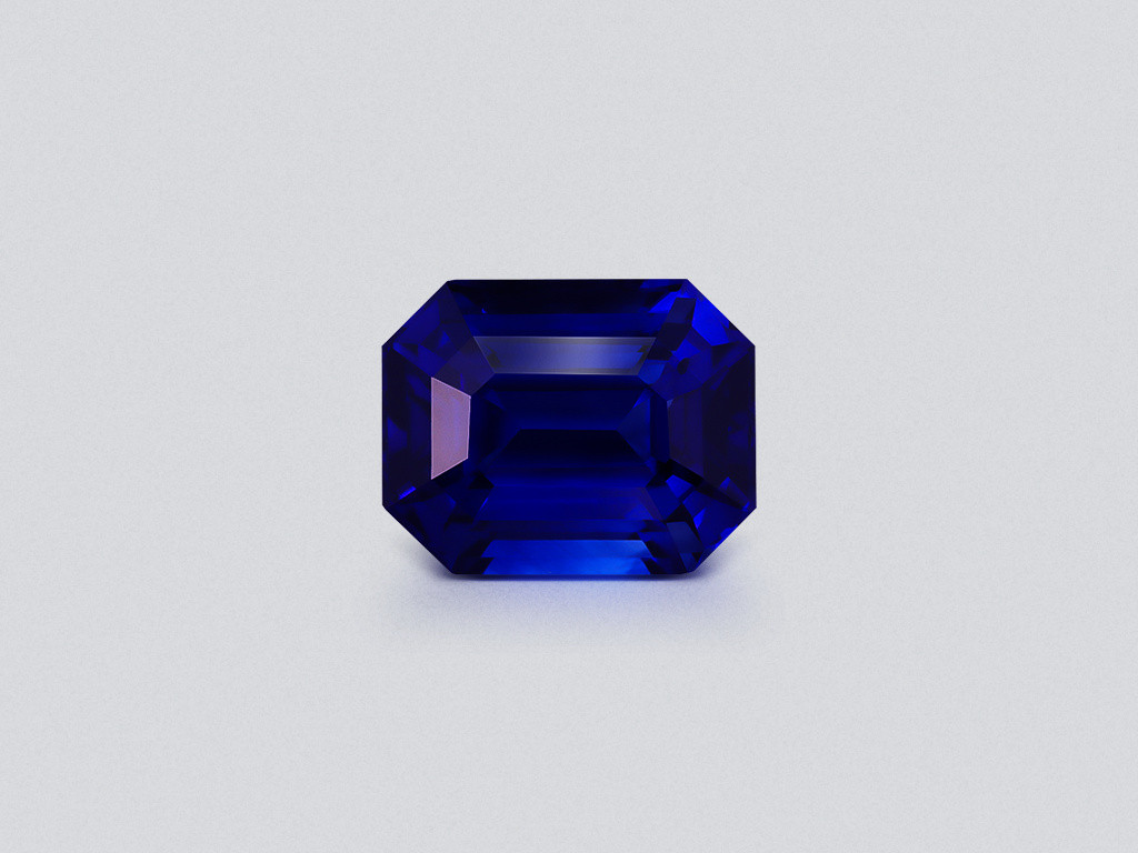 Sapphire Royal Blue octagon cut 5.97carats, Sri Lanka  Image №1