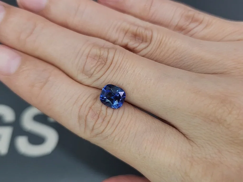 Blue sapphire cushion cut 3.03 carats, Sri Lanka Image №2