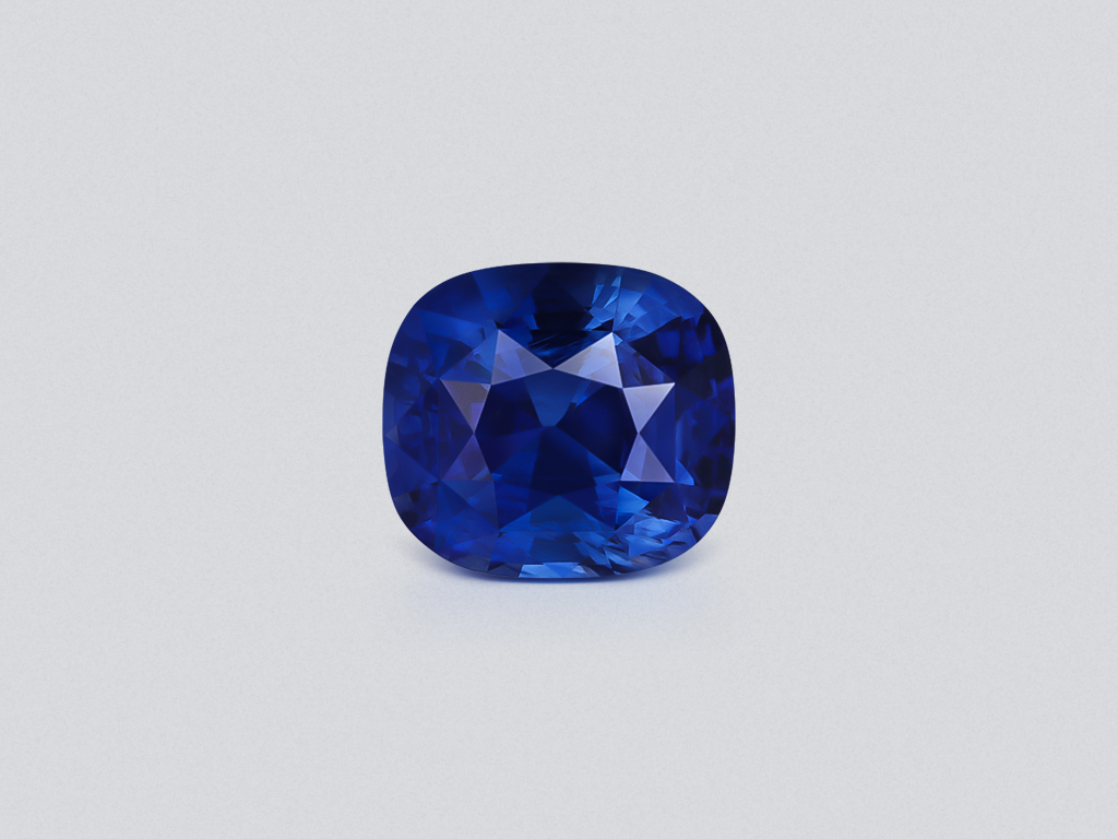 Blue sapphire cushion cut 3.03 carats, Sri Lanka Image №1