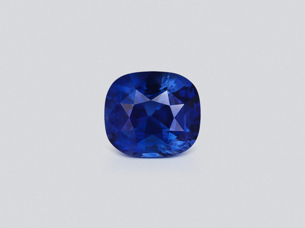 Blue sapphire cushion cut 3.03 carats, Sri Lanka Image №1