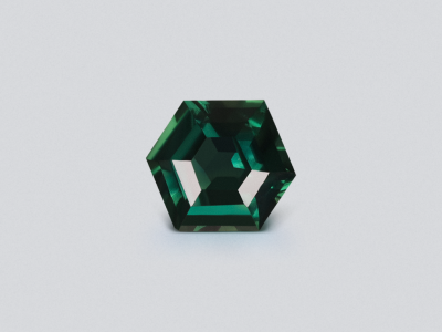 Sapphire Teal hexagon cut 1.51 carats, Madagascar photo