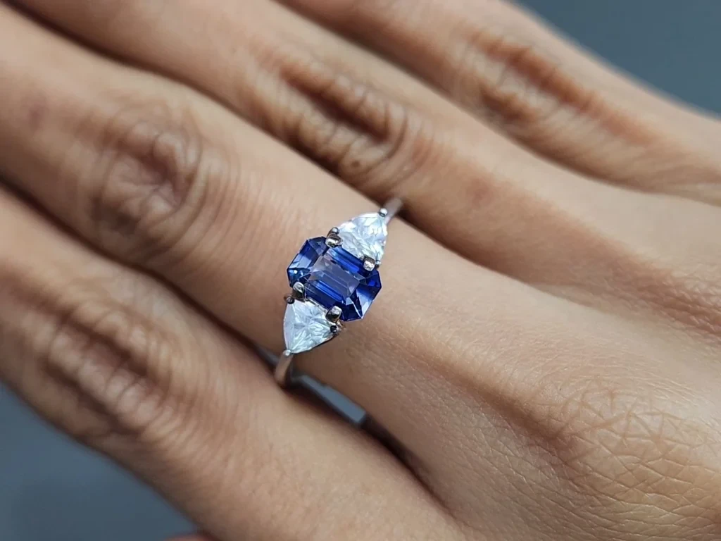 Sapphire Bi-color octagon cut 1.50 carats, Sri Lanka Image №5