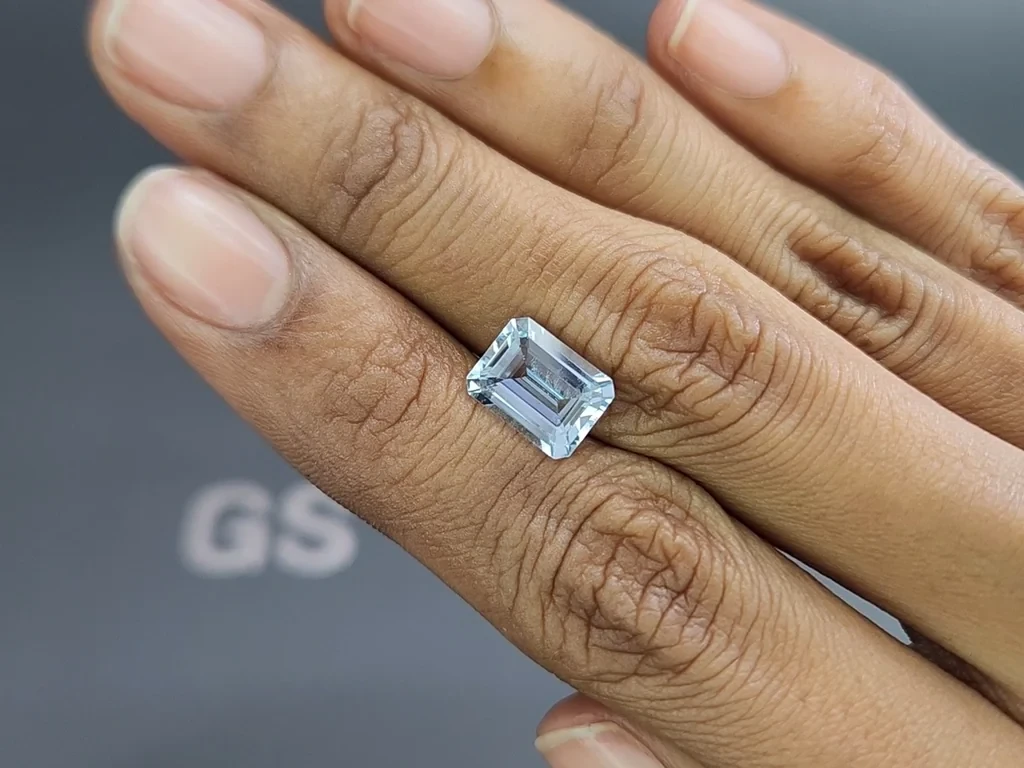 Aquamarine octagon cut 2.57 carats, Madagascar  Image №2