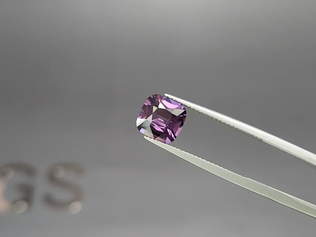 Purple spinel cushion cut 3.51carats, Tanzania Image №3