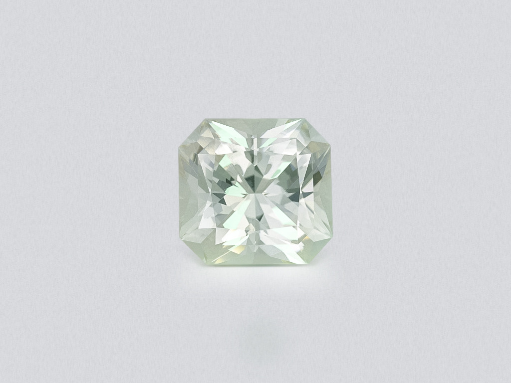 Kunzite light green radiant cut 10.92 carats, Pakistan Image №1