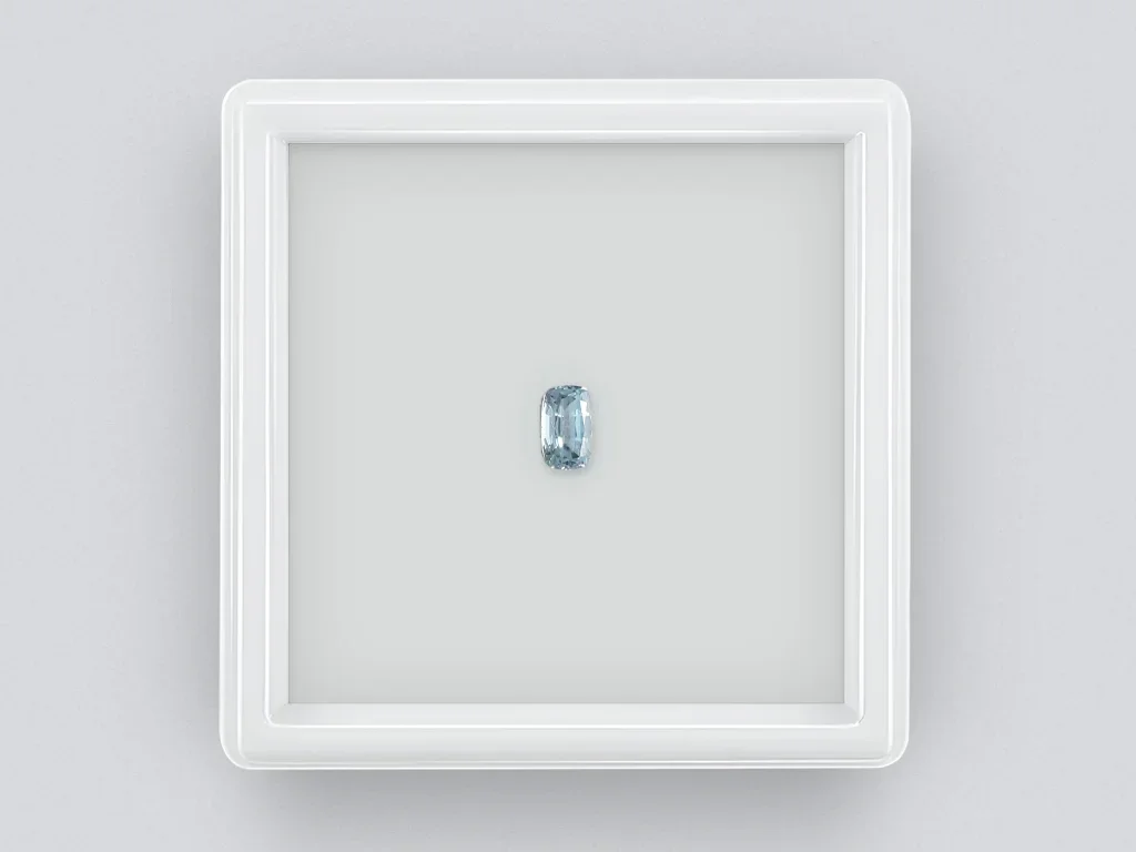 Unheated cushion cut blue sapphire 0.36 carat Image №1