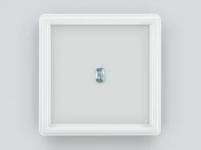 Unheated cushion cut blue sapphire 0.36 carat photo