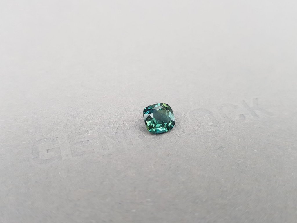 Teal sapphire from Madagascar in cushion cut  1.15 ct, untreated Image №3