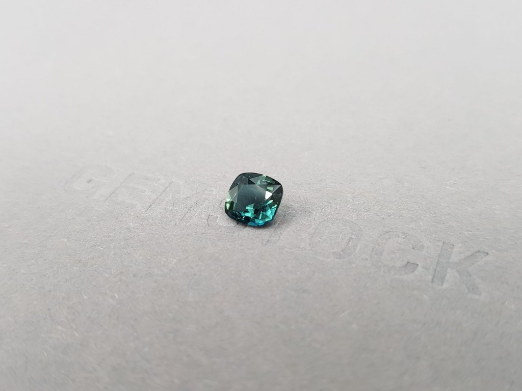 Teal sapphire from Madagascar in cushion cut  1.15 ct, untreated Image №4