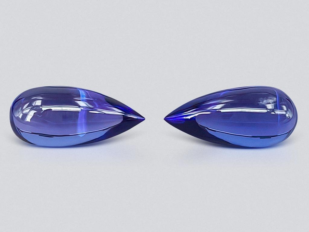 Pair of intense blue fancy-cut tanzanites 11.63 ct Image №1