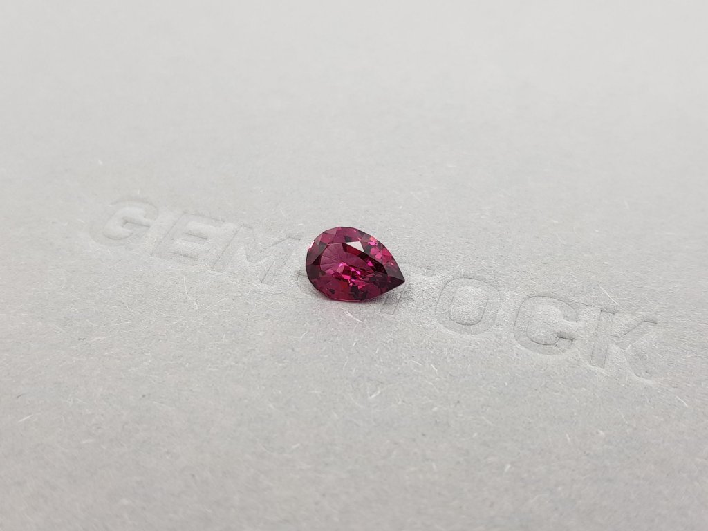 Purple rhodolite garnet pear cut 1.43 carats, Sri Lanka Image №4