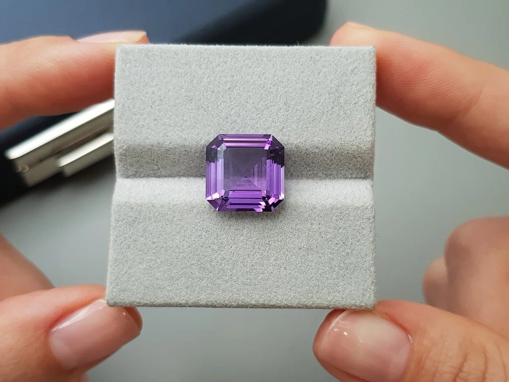  Asscher cut amethyst 6.83 carats, Brazil Image №3